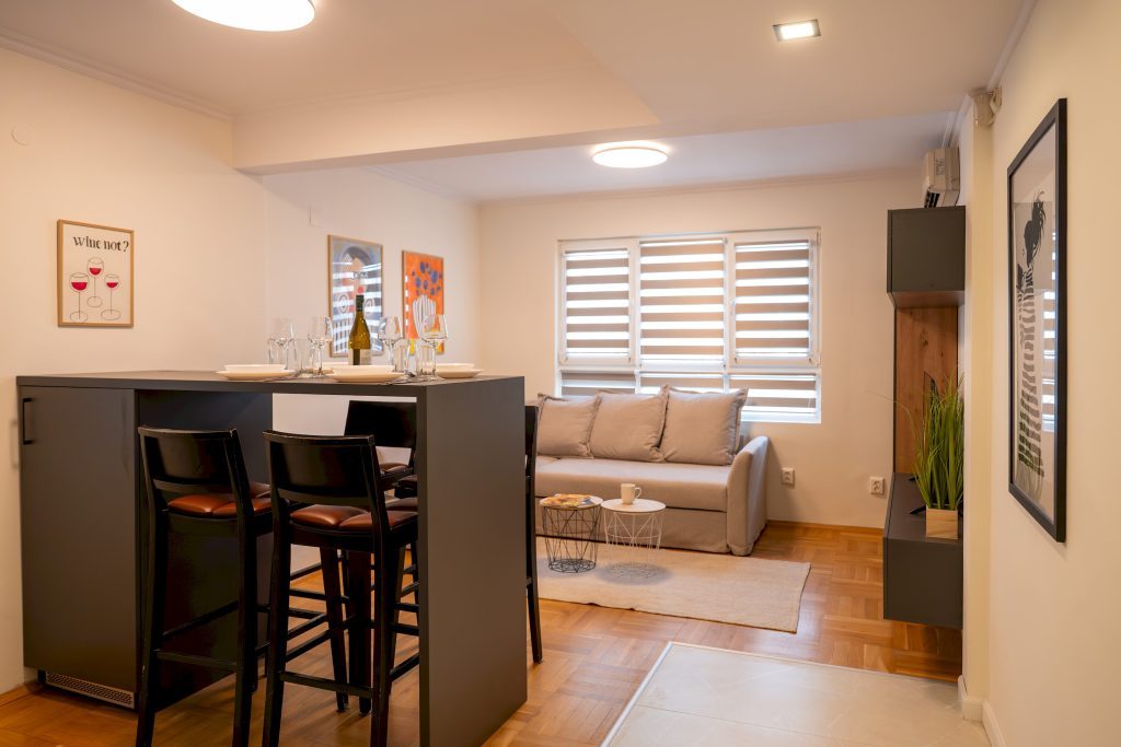 Design apartment with cosy balcony